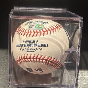 Patrick Corbin Autographed Baseball in Display Case (#46 - Diamondbacks)